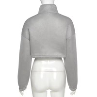 Chaqueta de Invierno Corta, Impermeable, Transpirable, Cortavientos, con Cuello Alto, Acolchada, con Estampado 3D para Mujer