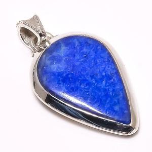 Bijoux en argent fait à la main de style Boho pendentif en argent 925 Sterling Lapis pierres précieuses tendance pendentif bijoux pour femmes cadeau pour elle - Product Image 2