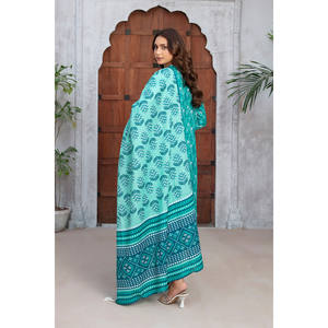 ชุดสูทคัตตาร์พิมพ์ลาย 3 ชิ้นสำหรับผู้หญิง พร้อมผ้าคลุมไหล่แบบซารี รุ่น WNS-52045 - Product Image 3