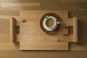 Plateau de service rectangulaire en bois ASSISTANT DESGIN, finition naturelle, taille standard pour la maison et les mariages, plateau de service alimentaire fait à la main - Product Image 4