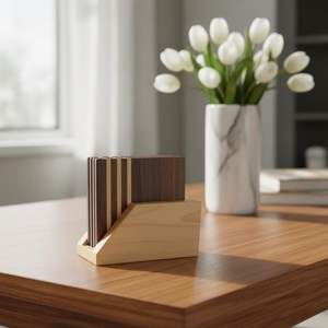 Collection de dessous-de-verre en bois faits à la main, parfaits pour protéger les meubles des taches de chaleur, des anneaux d'eau et des déversements - Product Image 3