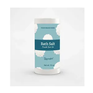 Private Label Formulações Personalizadas Sal do Banho do Mar Morto 10.oz Shaker Fragrância Fórmula Livre Perfeito para Banho Controlado de Imersão