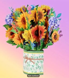 3D Pop Up การ์ดกระดาษดอกไม้ช่อดอกไม้การ์ดอวยพรของขวัญผู้หญิง<span class=keywords><strong>เจ้านาย</strong></span>เพื่อนผู้ปกครอง<span class=keywords><strong>วัน</strong></span><span class=keywords><strong>เกิด</strong></span>ครบรอบ - Product Image 5