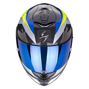 Casque intégral en fibre de carbone EXO-1400, design rétro, visière double miroir pour le cyclisme, le vélo, le motocross, protection de la tête, taille XL - Product Image 2