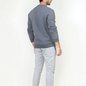 Nueva llegada 2025 invierno hombres sudadera/sudaderas con capucha botón secado rápido transpirable de talla grande en blanco correr Jogger OEM servicio personalizado - Product Image 4