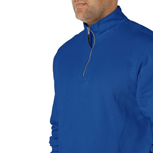 Top qualité hiver personnalisé hommes broderie plaine extérieur polaire sweats demi fermeture éclair Slim Fit hommes sweats à capuche hommes sweats à capuche hommes - Product Image 6