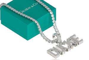 Silver Necklaces Round Tennis Synthetic (lab grown) High Quality New <b>Top</b> Diamond Design Necklace - Product Image 3