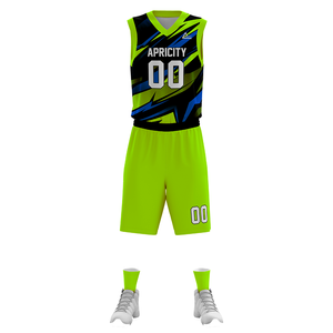 Uniformes de basket-ball personnalisés OEM avec maillots et shorts réversibles 100% maille polyester respirant pour équipes/clubs professionnels - Product Image 4