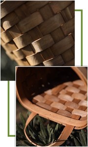 Cesta de mimbre para colgar en la pared, decoración del hogar, el mejor precio de Vietnam - Product Image 3