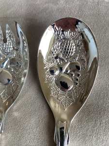 Serveur de salade d'argenterie d'acier inoxydable de bonne qualité avec les poignées perlées de concepteur pour l'hôtel de ménage et la station de vacances - Product Image 6