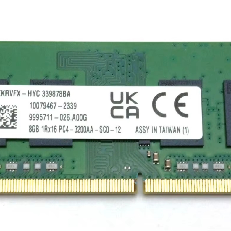 New Genuine for Kingston 8 GB 1Rx16 DDR4 3200 MHz 260 Pin Laptop