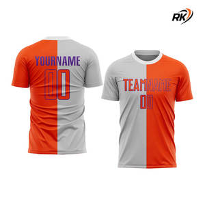 Camisetas de fútbol personalizadas de tela de alta calidad y diseño transpirable OEM/ODM fábrica al por mayor 100% poliéster Francia camiseta de fútbol - Product Image 3
