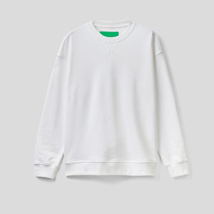 เสื้อสเวตเตอร์คอกลมแขนยาวของผู้ชายผ้าฝ้าย100% แบบสวมหัวคอกลมแขนยาวกำหนดโลโก้ได้เองสำหรับฤดูหนาว - Product Image 4