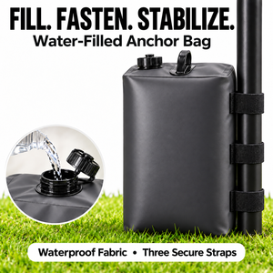Sac d'ancrage d'auvent en eau pour tente, 10L 25L, rechargeable, étanche, avec poignée <span class=keywords><strong>de</strong></span> transport et 3 sangles pour camping et gazebos - Product Image 1