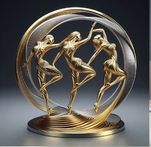 Le trophée élégant en forme de phénix doré symbolise le succès croissant. Récompenses haut de gamme disponibles à prix de gros. - Product Image 2