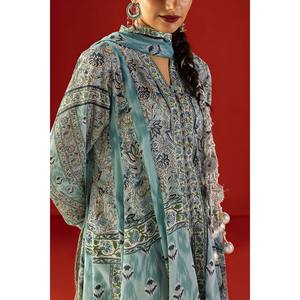 ชุดสูทผ้าลอนพิมพ์ลาย 3 ชิ้นสำหรับผู้หญิง พร้อมผ้าคลุมไหล่ รุ่น CL-62303 - Product Image 4