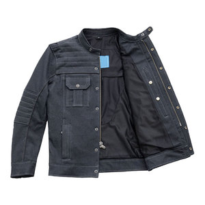 Dernier style de veste en jean pour hommes, nouvelle arrivée, couleur personnalisée, vente en gros de veste en jean pour hommes en coton et polyester - Product Image 3