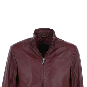 Competitive Price Men Genuine Leather Jackets Winter Turn-<b>down</b> Collar Front Logo All Sizes Custom Made - Product Image 5