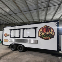 Remorque de restauration mobile à vendre, remorque alimentaire personnalisée avec aménagement de cuisine et équipement flexibles