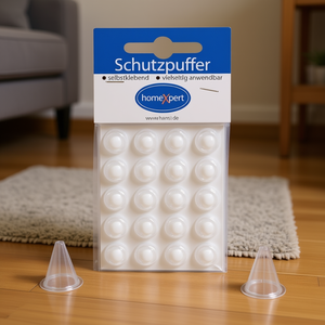 Self-Adhesive 12.7 mm Clear Transparent Plastic Cone Protective <b>Buffer</b> Door for Rug <b>Pads</b> & Protectors - Product Image 3