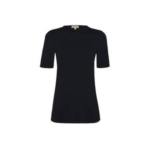 ชุดบอดี้สูทคอกลมแขนสั้นถักสีดำ - Product Image 1