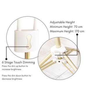 Lampe à cils professionnelle Artblaze Salon pour extensions de cils, double tension 110-240V, température de couleur 5500K, CRI élevé RA95, 6 niveaux - Product Image 3