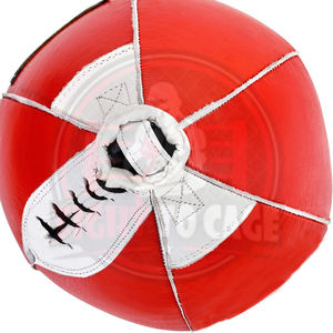 Ballon de vitesse de boxe en cuir PU, rouge et blanc, logo personnalisé, service OEM, meilleure qualité, sac de frappe en tissu Oxford résistant - Product Image 4