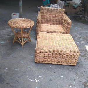 Mesa de jardín para exteriores de lujo de tendencia superior, diseño cuadrado tejido de ratán hecho a mano, sala de estar de plástico, parque, pasillo de Hotel, patio - Product Image 5