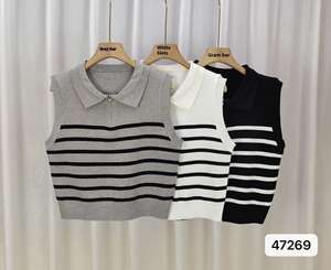 Suéter de Punto para Mujer, Spandex/Algodón, Cuello en V, Decoración de Encaje, Estilo Sexy y Club, Grueso - Product Image 6