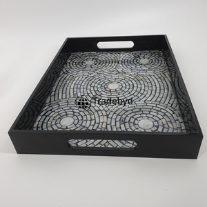 Bandeja de incrustaciones de nácar Tradebyd, bandeja hecha a mano de lujo para una decoración elegante del hogar - Product Image 4