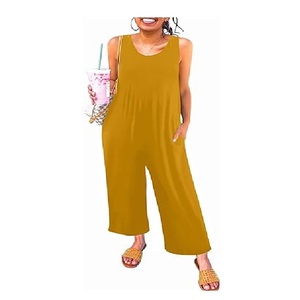 Combinaison pour femme de haute qualité, couleur unie, 100% coton, décontractée, respirante, col en V, manches longues, écologique, best-seller - Product Image 3