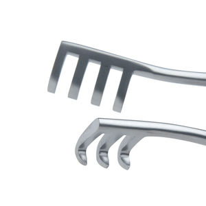 Rétracteur à retenue automatique ouest 3x4 dents tranchantes Instrument de chirurgie générale en acier inoxydable écarteur à retenue automatique ouest - Product Image 4