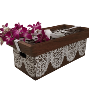 Wholesale Arabian Handcrafted Custom-Size Chocolate Serving Tray Inlay Wood Box Tray Eid Mubarak Ramadan <b>Gift</b> Set From Vietnam - Product Image 1