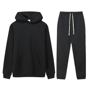 เสื้อมีฮู้ดแบบสวมศีรษะสำหรับผู้ชายโอเวอร์ไซส์ผ้าคอตตอน100% 400 500แกรมผ้าคอตตอน - Product Image 1