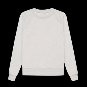 Casual Women Hoodie Sweatshirt Cotton Knitted Pullover Drop Shoulder Blank Long Sleeve Crew Neck Streetwear Eco Friendly - Product Image 6