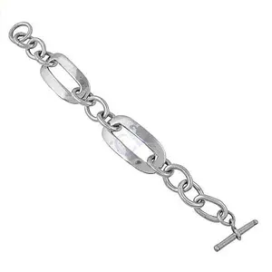 "Rhodium-Plated 925 <b>Sterling</b> <b>Silver</b> Diamond & Pearl <b>Charm</b> <b>Bracelet</b> for Women" - Product Image 2