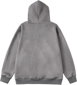 Sweat-shirt de luxe à col montant, de haute qualité, en coton biologique lourd, sweat-shirt à logo personnalisé, sweat-shirt à col rond surdimensionné - Product Image 3