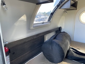 Caravane moderne <span class=keywords><strong>en</strong></span> forme de larme, extensible, légère, pliable, <span class=keywords><strong>en</strong></span> alliage d'aluminium, étanche, pour 4 personnes, <span class=keywords><strong>camping</strong></span>, voyage, électrique - Product Image 2