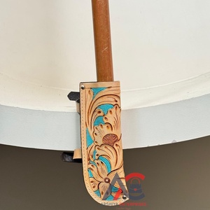 Portador de bandera de cuero genuino con herramientas manuales de alta calidad, estribo, sillines de caballo, soporte de bandera, accesorios para entrenamiento, Bandera de bota de caballo - Product Image 1