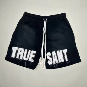 Personalizado nueva moda color sólido hombres jogging ropa deportiva camiseta conjunto corto personalizado 100% algodón impreso estilo para hombres chándal - Product Image 2