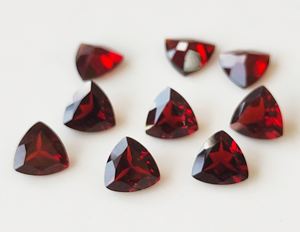 พลอยโกเมนสีแดงธรรมชาติ3มม.-10มม. ล้านล้านตัดเหลี่ยมเพชรพลอยหลวมทำด้วยมือคุณภาพสูงสำหรับการทำเครื่องประดับ - Product Image 4