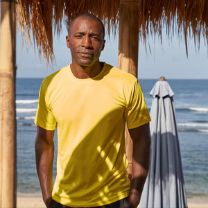 Camiseta Unisex Ultifresh de Manga Corta, Cuello Redondo, Tejido de Poliéster, Lisa, Casual, Suave, Transpirable, Ecológica, Bordada, Lisa - Product Image 5