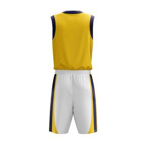 Uniforme de baloncesto reversible personalizado, camiseta sin mangas con diseño de cuello en V, tejido de poliéster transpirable, ropa de baloncesto para jóvenes - Product Image 2