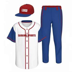 Conjunto de Uniforme de Béisbol Premium para Club, Escuela o Liga, Uniforme de Béisbol Sublimado Personalizado, Jersey y Pantalones - Product Image 1