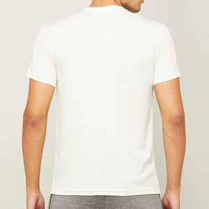 Nouveau design grande taille couleur blanche solide T-shirt pour hommes design professionnel prix de gros T-shirt uni pour hommes service OEM ODM - Product Image 3