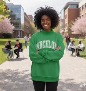 Pull col roulé personnalisé avec logo imprimé, en coton tricoté, polaire et polyester, respirant, épais, pour l'hiver, avec motifs avant et arrière - Product Image 1