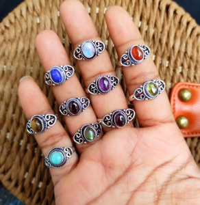 แหวนแฟชั่นเครื่องประดับทองเหลืองกันน้ำสำหรับเป็นของขวัญ005 - Product Image 2