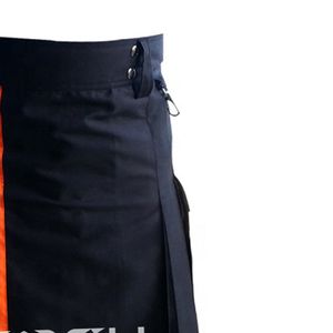 COSH-Kilt de bombero de algodón, falda escocesa de alta visibilidad de bombero, color negro escocés - Product Image 3