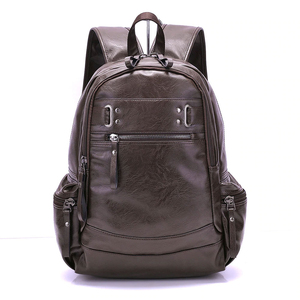 Sac à dos en cuir de vachette véritable 100% de haute qualité pour homme, style vintage classique, idéal pour les étudiants, fabriqué par OEM - Product Image 1