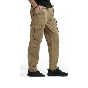 Pantalon Cargo décontracté de haute qualité pour hommes personnalisé multi-poches toile tissu Logo personnalisé approvisionnement direct de l'usine Bangladesh automne - Product Image 4